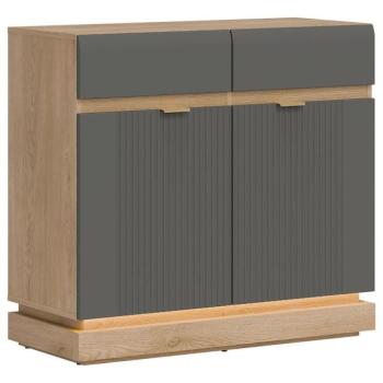 Komód Milton ML02 tölgy crem torro szürke kép