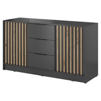 Komód Nelly 3D Grafit/Artisan kép