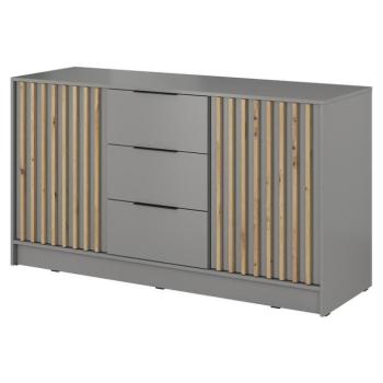 Komód Nelly 3D Szürke/Artisan kép