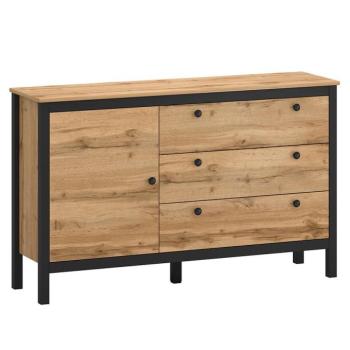 Komód Palmer G wotan tölgy / fekete kép