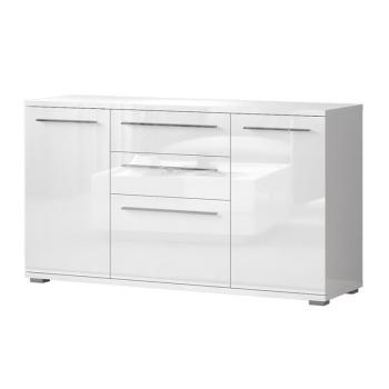 Komód Piano K150-3K2F/PN-70/KA/70 crystal white kép