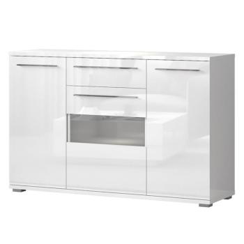 Komód Piano K150V-3KS1F/PN-70/KA/70 crystal white kép