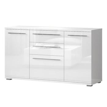 Komód Piano K180-3K2F/PN-70/KA/70 crystal white kép