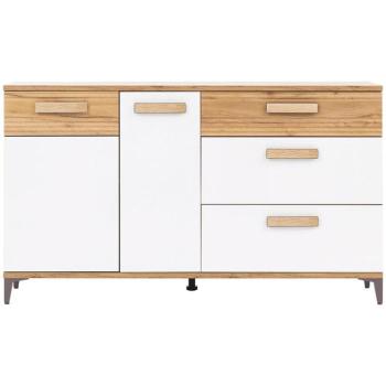 Komód Snobi Sb04 Tölgy Craft/Alpesi Fehér kép