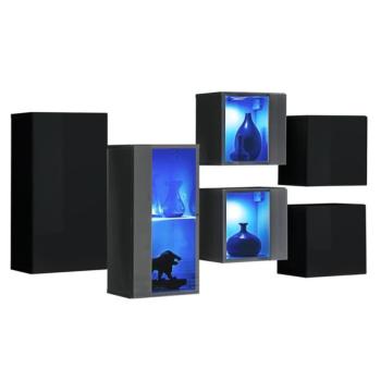 Komód Switch SB IV fekete/grafit kép