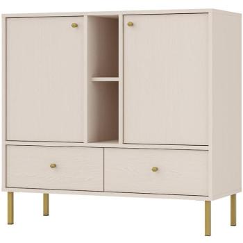 Komód Tokyo 2  2F 2S bézs homok 825 kép