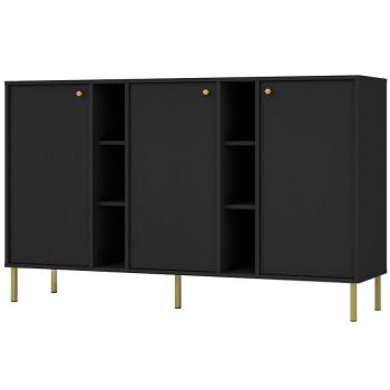 Komód Tokyo 2  3D fekete grafit 823 kép