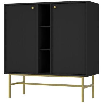 Komód Tokyo 3  2D fekete grafit 822 kép