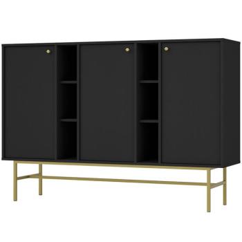 Komód Tokyo 3  3D fekete grafit 823 kép