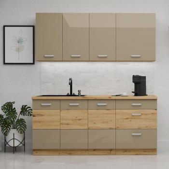 Konyhabútor Artisan Cappuccino 180cm Munkalap nélkül kép