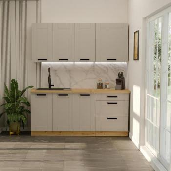 Konyhabútor Luna Claygrey/Artisan 180cm  konyhai munkalap nélkül kép