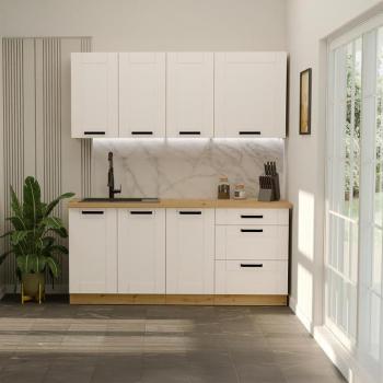 Konyhabútor Luna Fehér/Artisan 180cm  konyhai munkalap nélkül kép