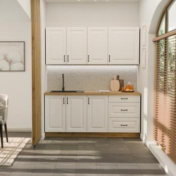 Konyhabútor Stilo Fehér/Artisan 180cm  konyhai munkalap nélkül kép