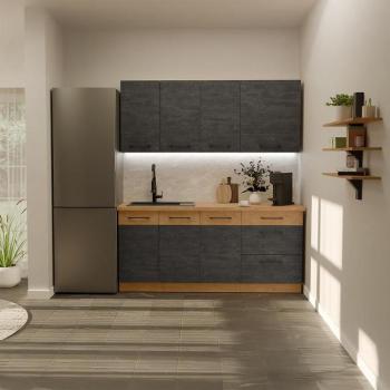 Konyhabútor Vigo Dark 180cm  konyhai munkalap nélkül kép