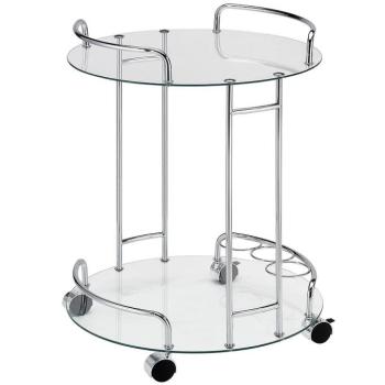 Konyhai kocsi Gc7514 Króm/üveg kép