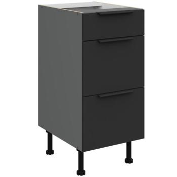 Konyhaszekrény Aria-Bl/Ant Anti Fingerprint 40d 3s Bb kép