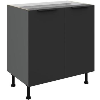 Konyhaszekrény Aria-Bl/Ant Anti Fingerprint 80d 2f Bb kép