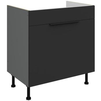 Konyhaszekrény Aria-Bl/Ant Anti Fingerprint 80zl 1s Bb kép