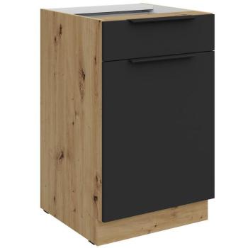 Konyhaszekrény Aria-Bl/Ar Anti Fingerprint 50d 1f 1s Bb kép