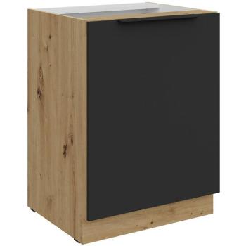 Konyhaszekrény Aria-Bl/Ar Anti Fingerprint 60d 1f Bb kép