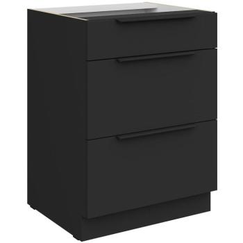 Konyhaszekrény Aria-Bl/Bl Anti Fingerprint 60d 3s Bb kép