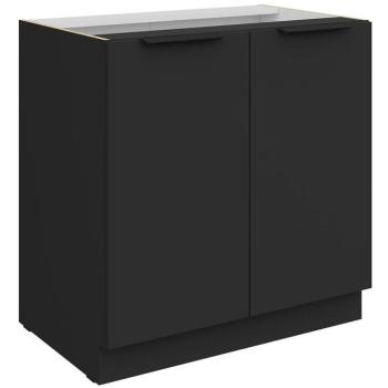 Konyhaszekrény Aria-Bl/Bl Anti Fingerprint 80d 2f Bb kép