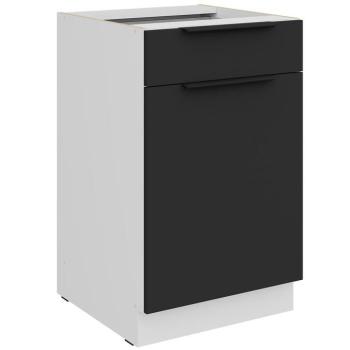 Konyhaszekrény Aria-Bl/Wh Anti Fingerprint 50d 1f 1s Bb kép