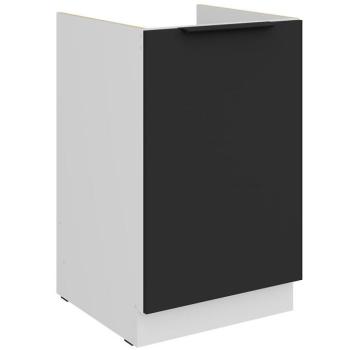 Konyhaszekrény Aria-Bl/Wh Anti Fingerprint 50zl 1f Bb kép