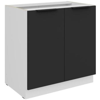 Konyhaszekrény Aria-Bl/Wh Anti Fingerprint 80d 2f Bb kép