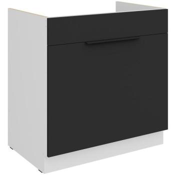 Konyhaszekrény Aria-Bl/Wh Anti Fingerprint 80zl 1s Bb kép