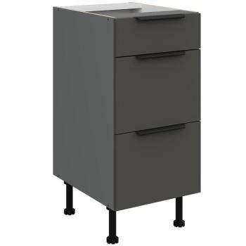 Konyhaszekrény Aria-Gr/Ant Anti Fingerprint 40d 3s Bb kép