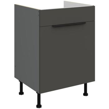 Konyhaszekrény Aria-Gr/Ant Anti Fingerprint 60zl 1s Bb kép