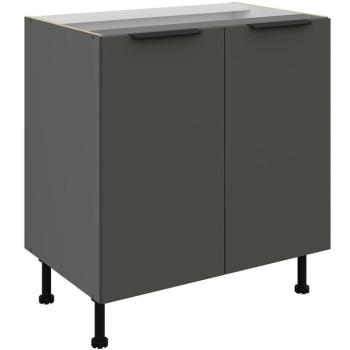 Konyhaszekrény Aria-Gr/Ant Anti Fingerprint 80d 2f Bb kép