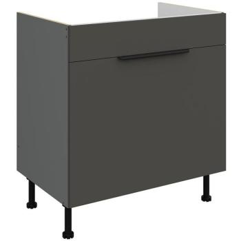 Konyhaszekrény Aria-Gr/Ant Anti Fingerprint 80zl 1s Bb kép