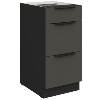 Konyhaszekrény Aria-Gr/Bl Anti Fingerprint 40d 3s Bb kép