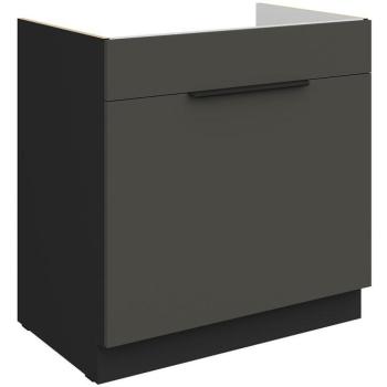 Konyhaszekrény Aria-Gr/Bl Anti Fingerprint 80zl 1s Bb kép