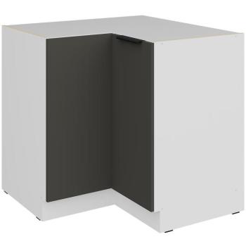 Konyhaszekrény Aria-Gr/Wh Anti Fingerprint 90x90 Dn 2f Bb kép