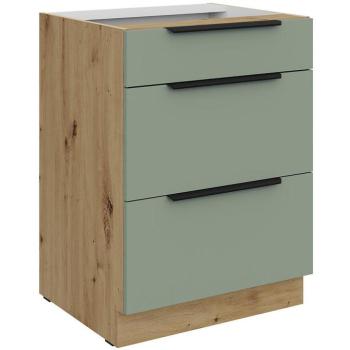 Konyhaszekrény Aria-Sa/Ar Anti Fingerprint 60d 3s Bb kép