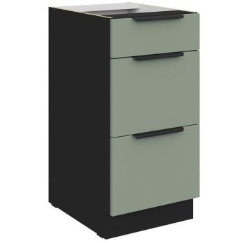 Konyhaszekrény Aria-Sa/Bl Anti Fingerprint 40d 3s Bb kép