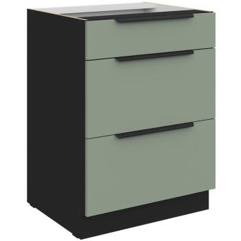 Konyhaszekrény Aria-Sa/Bl Anti Fingerprint 60d 3s Bb kép