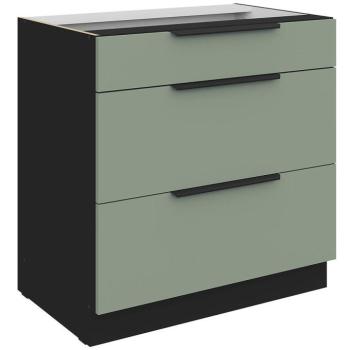 Konyhaszekrény Aria-Sa/Bl Anti Fingerprint 80d 3s Bb kép