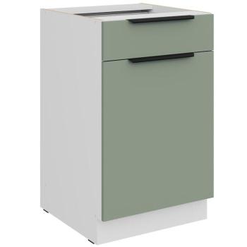 Konyhaszekrény Aria-Sa/Wh Anti Fingerprint 50d 1f 1s Bb kép