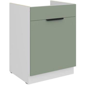 Konyhaszekrény Aria-Sa/Wh Anti Fingerprint 60zl 1s Bb kép