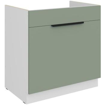 Konyhaszekrény Aria-Sa/Wh Anti Fingerprint 80zl 1s Bb kép