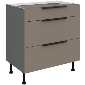 Konyhaszekrény Aria-Ta/Ant Anti Fingerprint 80d 3s Bb kép