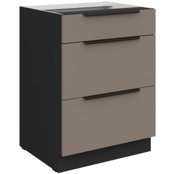 Konyhaszekrény Aria-Ta/Bl Anti Fingerprint 60d 3s Bb kép