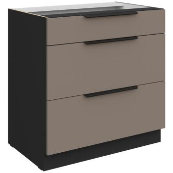 Konyhaszekrény Aria-Ta/Bl Anti Fingerprint 80d 3s Bb kép