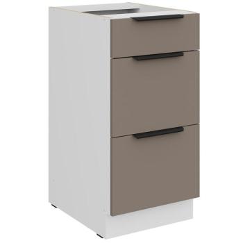 Konyhaszekrény Aria-Ta/Wh Anti Fingerprint 40d 3s Bb kép