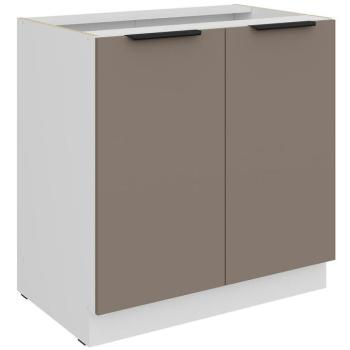 Konyhaszekrény Aria-Ta/Wh Anti Fingerprint 80d 2f Bb kép