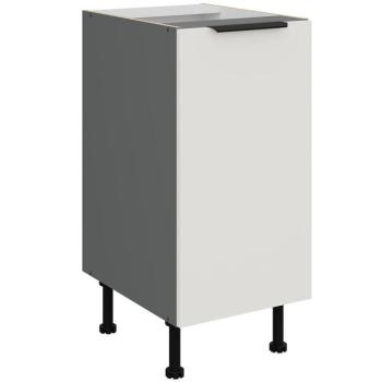 Konyhaszekrény Aria-Wh/Ant Anti Fingerprint 40d 1f Bb kép